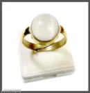 White Opal Adjustable Gold Ring