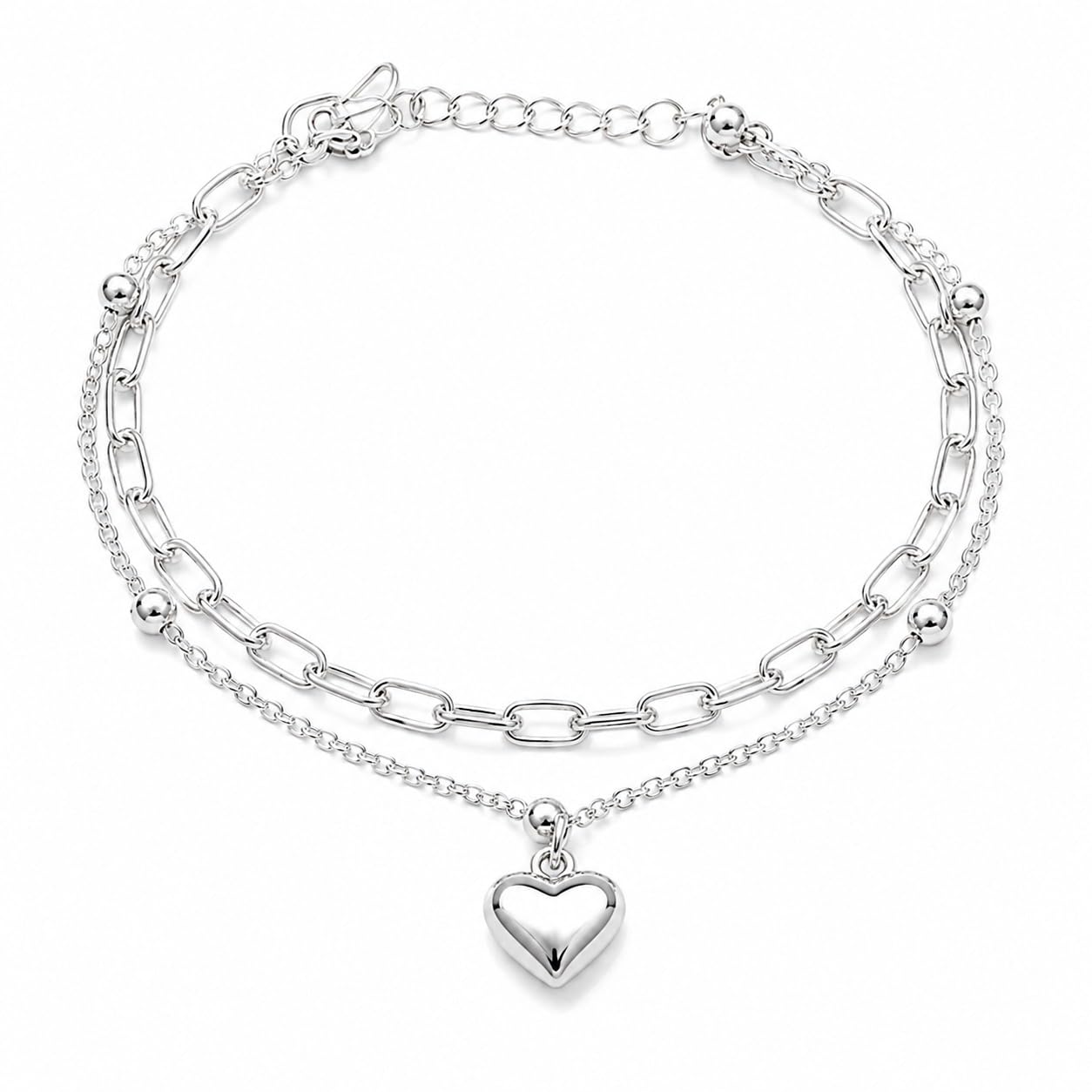 Silver-Tone Charm Bracelet