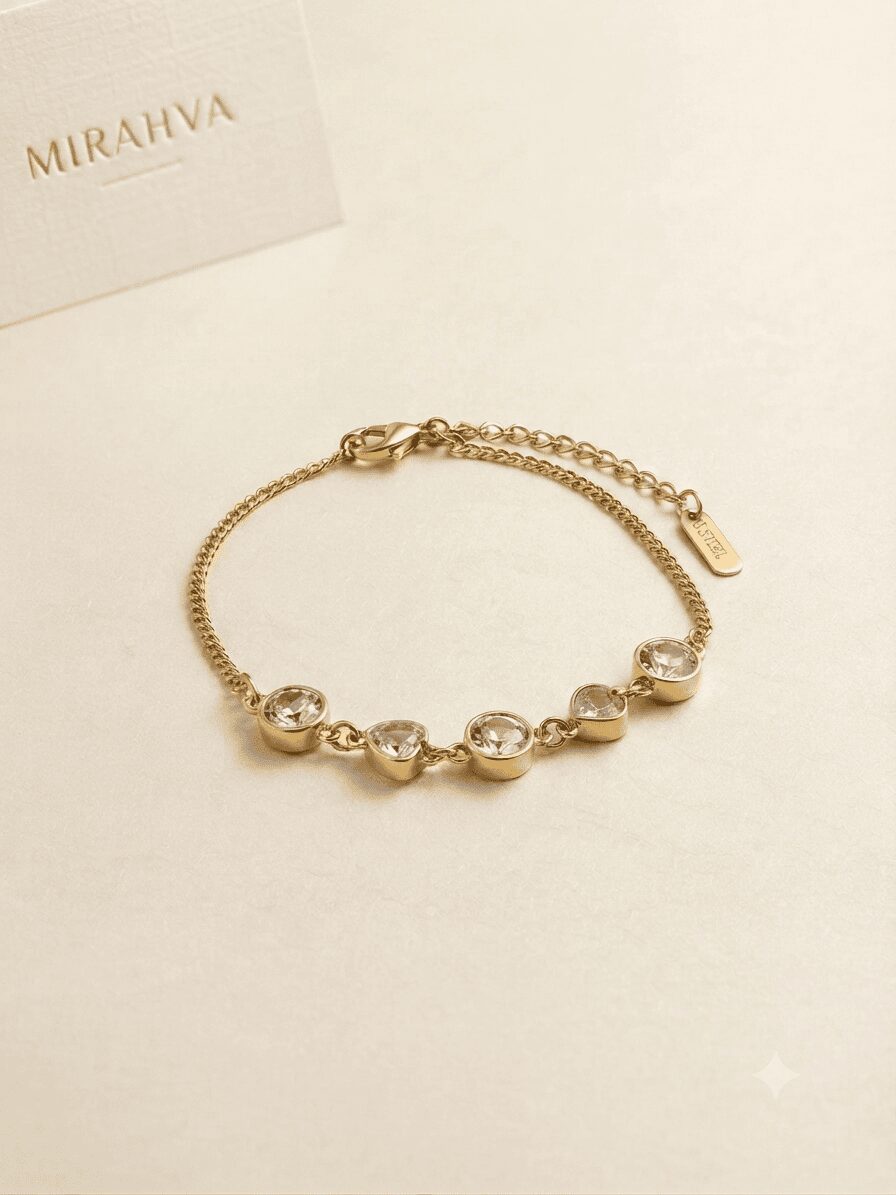 Amara Textured Chain Bracelet - Image 5