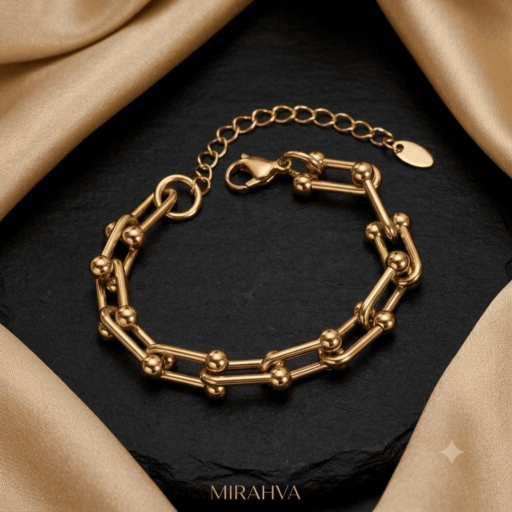 Adjustable Gold Plated Chain Bracelet - Image 8