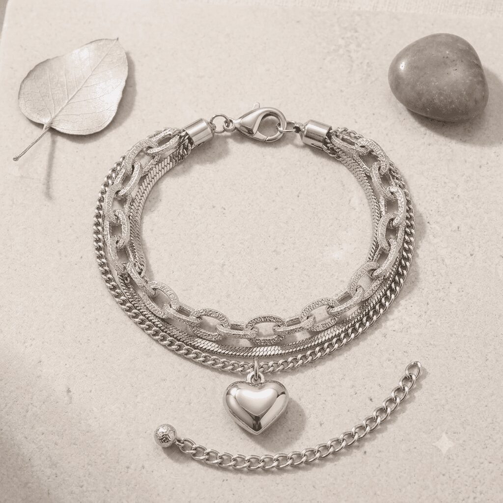 Silver-Tone Charm Bracelet - Image 2