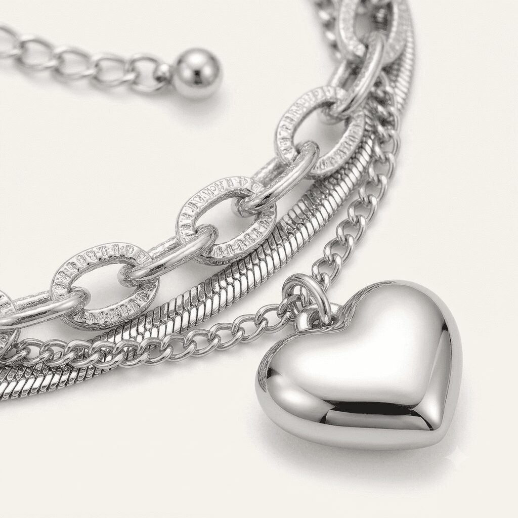 Silver-Tone Charm Bracelet - Image 5