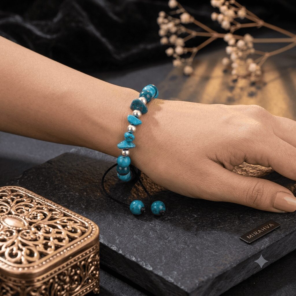 Natural Stone Beaded Bracelet - Image 5