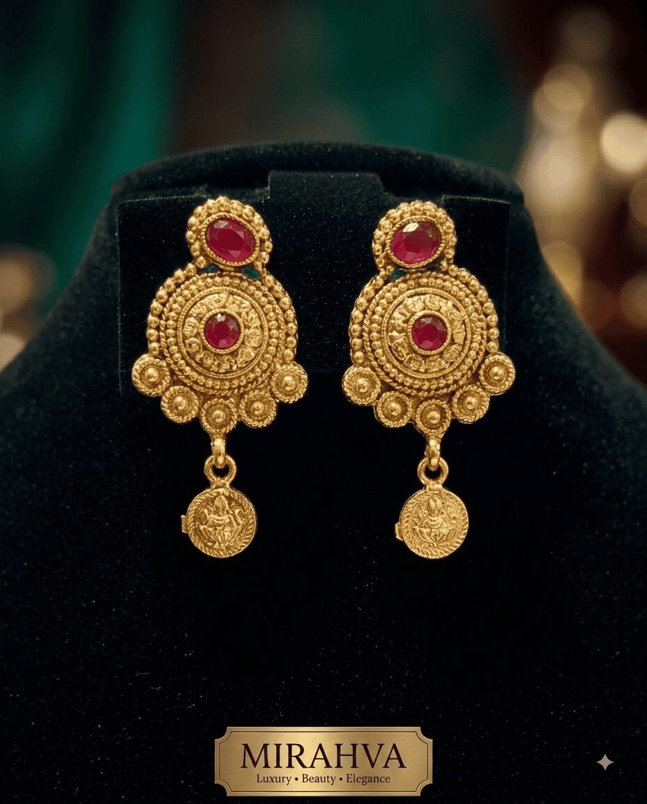 Mirahva Royal Heritage Gold Statement Jewelry Set - Image 3