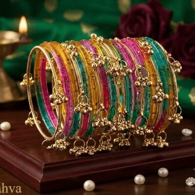 Pastel Multi-color Latkan Bangles