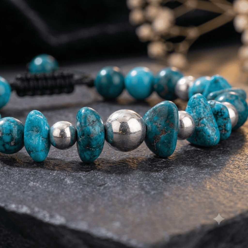 Natural Stone Beaded Bracelet - Image 4