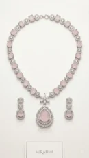 Mirahva Royal Blush Crystal Jewelry Set
