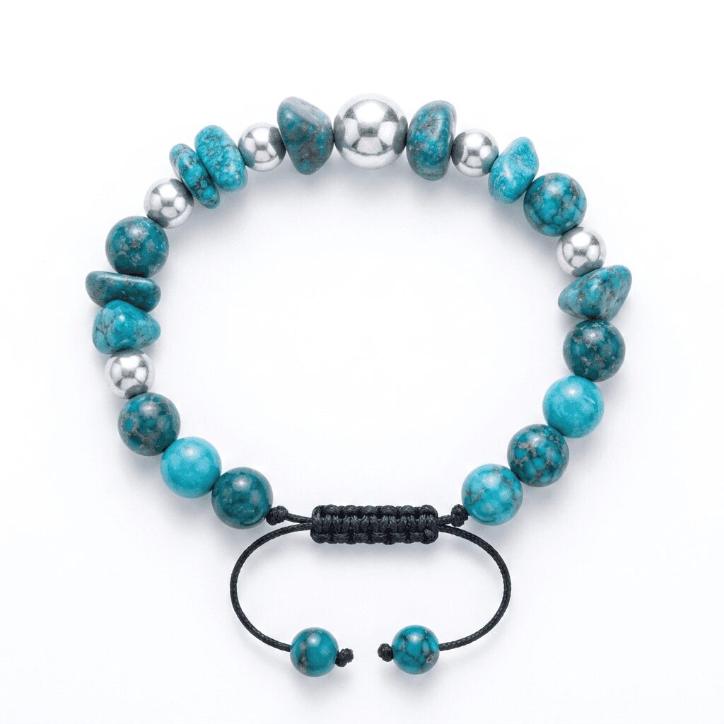 Natural Stone Beaded Bracelet - Image 2