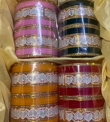 Pastel and Dark Toned Silver Bangle Box Set