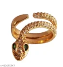 Gold Snake Diamond Ring