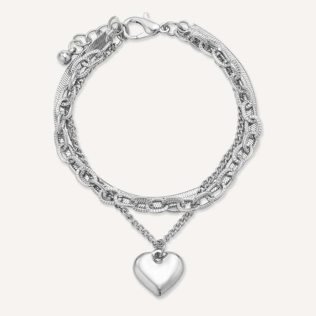 Silver-Tone Charm Bracelet - Image 9