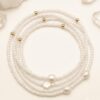 Delicate Pearl Beaded Bracelet