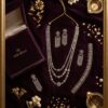 Mirahva Crystal Elegance Long Drop Necklace & Earrings Set