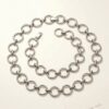 Minimalist Silver-Tone Chain Belt