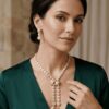 Mirahva Luxe Radiance Gold-Tone Necklace & Earrings Set