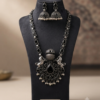 Gemini_Generated_Image_dhj7xidhj7xidhj7 Mirahva Ganesh Heritage Oxidized Silver Necklace & Jhumka Earrings Set