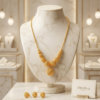 Gemini_Generated_Image_dzo8vjdzo8vjdzo8-1 Mirahva Textured Bead Gold-Tone Pendant Necklace