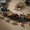 Gemini_Generated_Image_gzeo0ugzeo0ugzeo Mirahva Multicolour Oxidised Silver Statement Necklace & Earrings Set