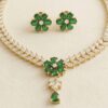 Mirahva Emerald Royale Gold-Tone Statement Jewellery Set