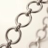 Minimalist Silver-Tone Chain Belt