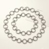 Minimalist Silver-Tone Chain Belt