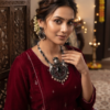 Gemini_Generated_Image_md94wjmd94wjmd94 Mirahva Ganesh Heritage Oxidized Silver Necklace & Jhumka Earrings Set