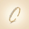 Mirahva Luxe Intertwined Crystal Open Cuff Bracelet