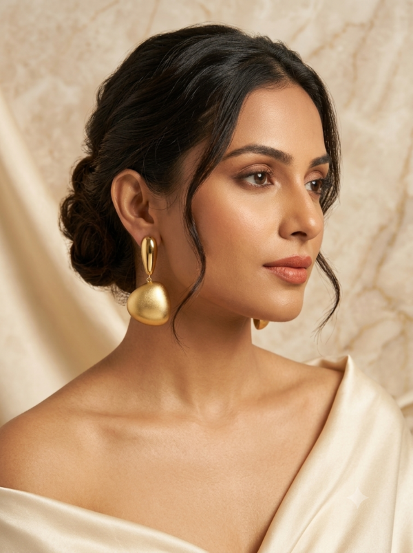 Gemini_Generated_Image_p76w2ep76w2ep76w Mirahva Luxe Golden Sculpted Drop Earrings for Women