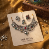 Mirahva Traditional Multicolor Oxidized Finish Designer Stud Earrings