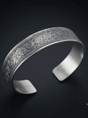 Vintage Silver Engraved Bracelet