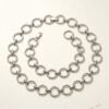 Minimalist Silver-Tone Chain Belt