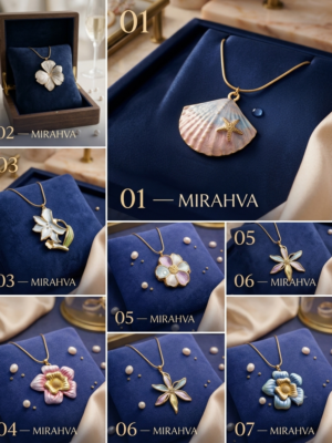 Mirahva Multicolor Floral Statement Pendant Necklace for Women