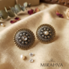 Gemini_Generated_Image_v2r8fkv2r8fkv2r8 Mirahva Antique Gold & Oxidized Silver Pearl Statement Earrings