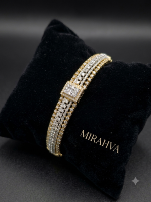 Mirahva Luxe Crystal Multi-Row Gold-Tone Bracelet