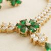 Mirahva Emerald Royale Gold-Tone Statement Jewellery Set