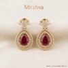 Gemini_Generated_Image_yxfibiyxfibiyxfi Mirahva Aurum Ruby Royal Bridal Necklace Set – Gold Finish with Ruby-Red Stones & Matching Earrings
