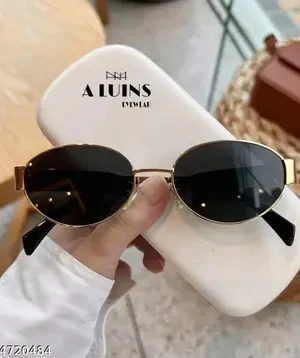 Vintage Gold Oval Sunglasses
